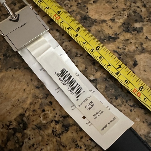 NWT Coach reversible black belt with nickel buckle 42” - Picture 7 of 9